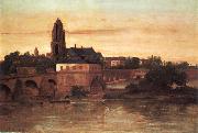 Gustave Courbet View of Frankfurt am Main Germany oil painting artist